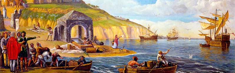 Порт Палос. Отплытие первой экспедиции Христофора Колумба в Новый Свет